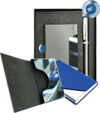 Set dhurate, kuti për vizitkarta dhe kimik